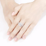 e 3 Pieces 925 Sterling Silver Wedding Ring