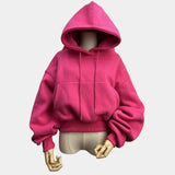 Women's Hoodies Winter/Spring Solid Casual Tracksuit